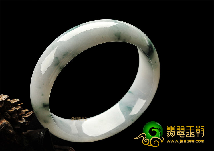 糯冰种飘花手镯(59.4mm)