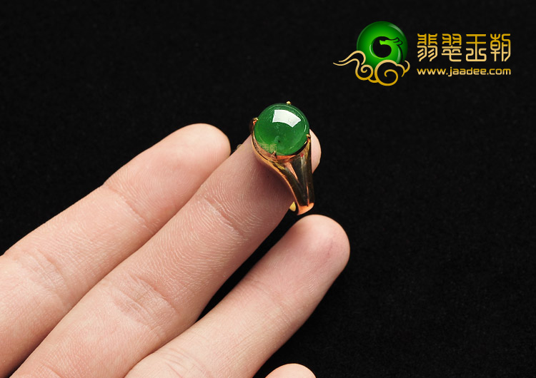 冰种深绿戒面