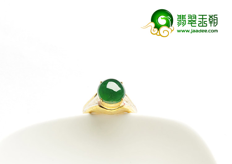 冰种深绿戒面