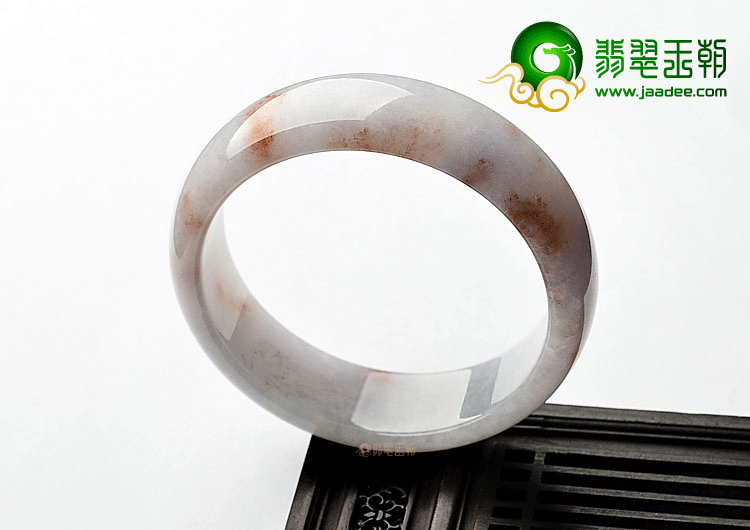 糯冰种紫罗兰飘花手镯(60.8mm)