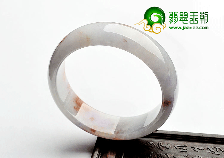 糯冰种紫罗兰飘花手镯(60.8mm)