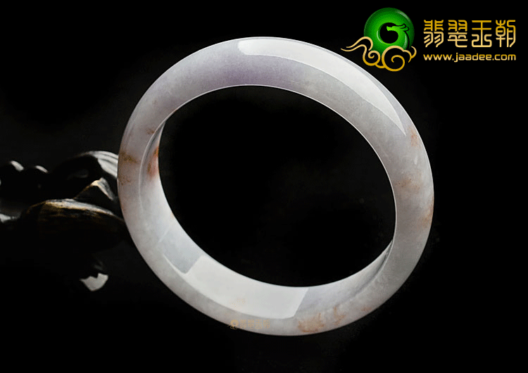 糯冰种紫罗兰飘花手镯(60.2mm)