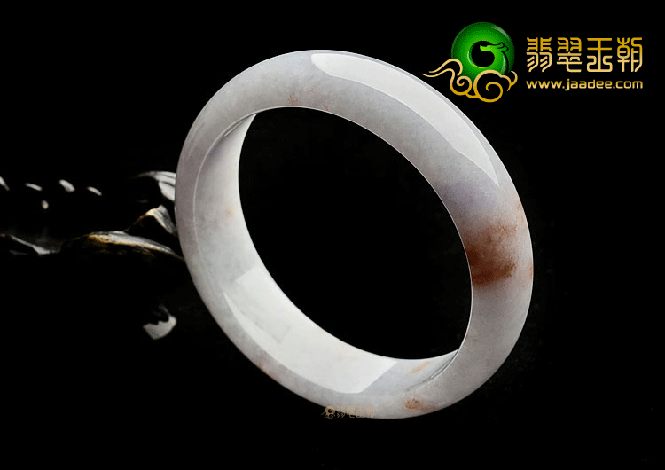 糯冰种紫罗兰飘花手镯(60.2mm)