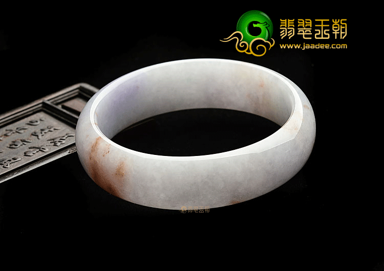 糯冰种紫罗兰飘花手镯(60.2mm)