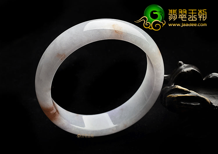 糯冰种紫罗兰飘花手镯(60.2mm)