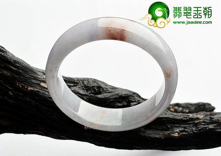 糯冰种紫罗兰飘花手镯(60.2mm)