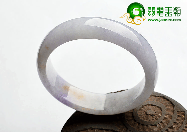 糯冰种紫罗兰飘花手镯(60.5mm)