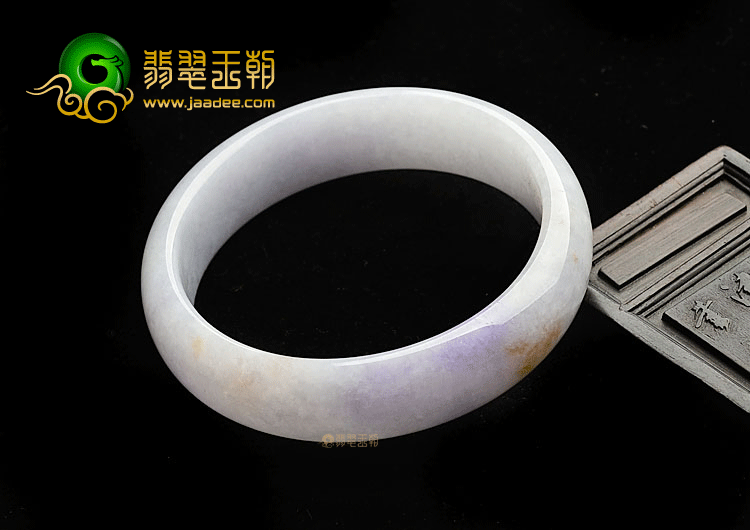 糯冰种紫罗兰飘花手镯(60.5mm)