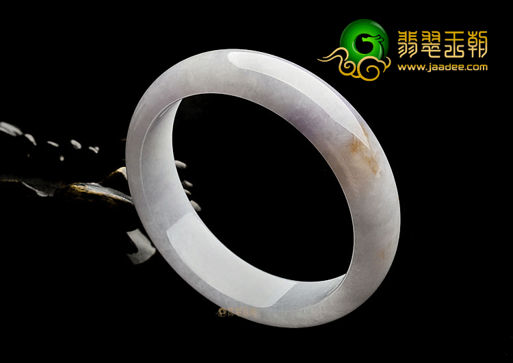糯冰种紫罗兰飘花手镯(60.5mm)