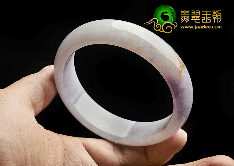 糯冰种紫罗兰飘花手镯(60.5mm)