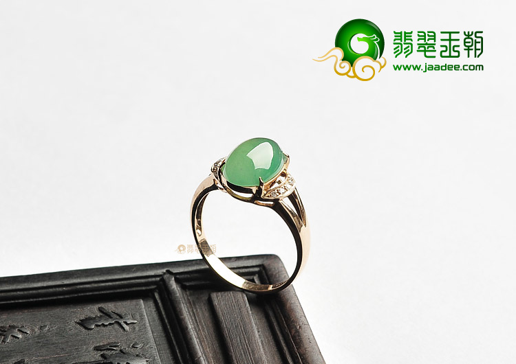 （一口价扫货）冰种晴水镶玫瑰金钻石戒指