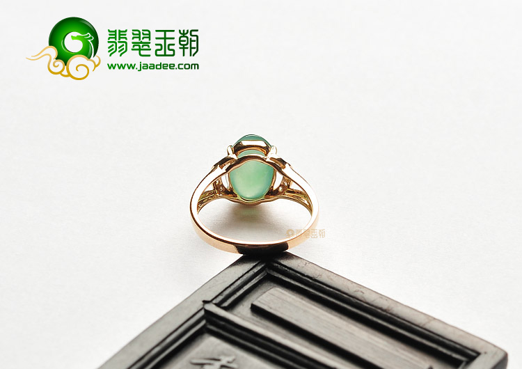 （一口价扫货）冰种晴水镶玫瑰金钻石戒指