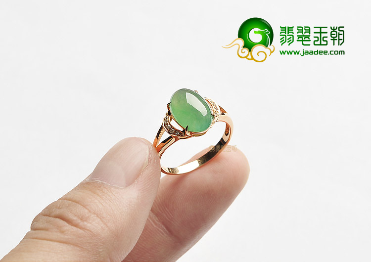 （一口价扫货）冰种晴水镶玫瑰金钻石戒指