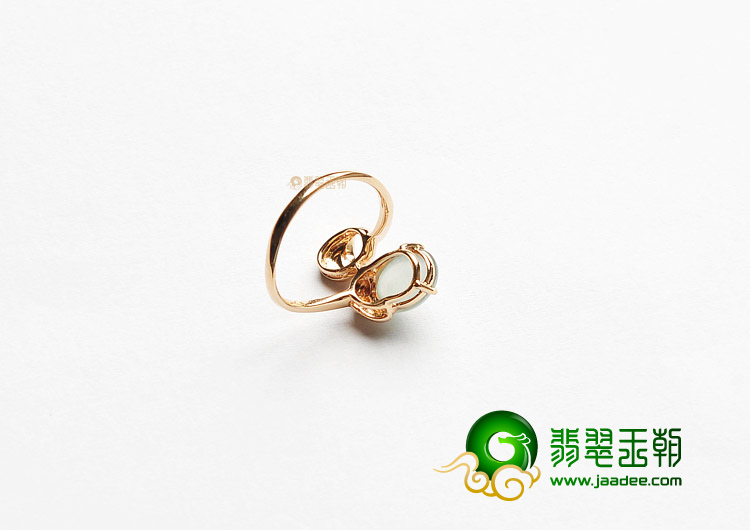 （成本清仓）冰种无色镶玫瑰金钻石戒指