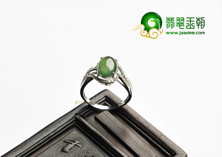 （一口价扫货）冰种晴水镶白金钻石戒指