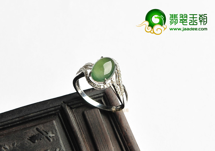 （一口价扫货）冰种晴水镶白金钻石戒指