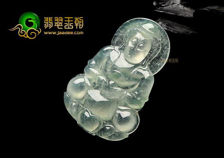 冰种晴水观音挂件