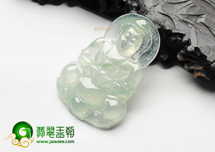 冰种晴水观音挂件