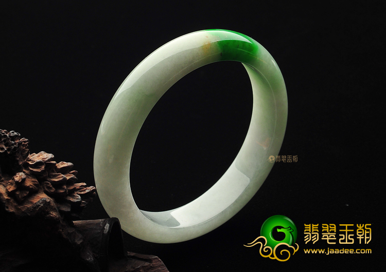 糯冰种飘翠手镯(56.1mm)