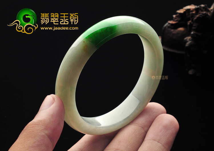 糯冰种飘翠手镯(56.1mm)