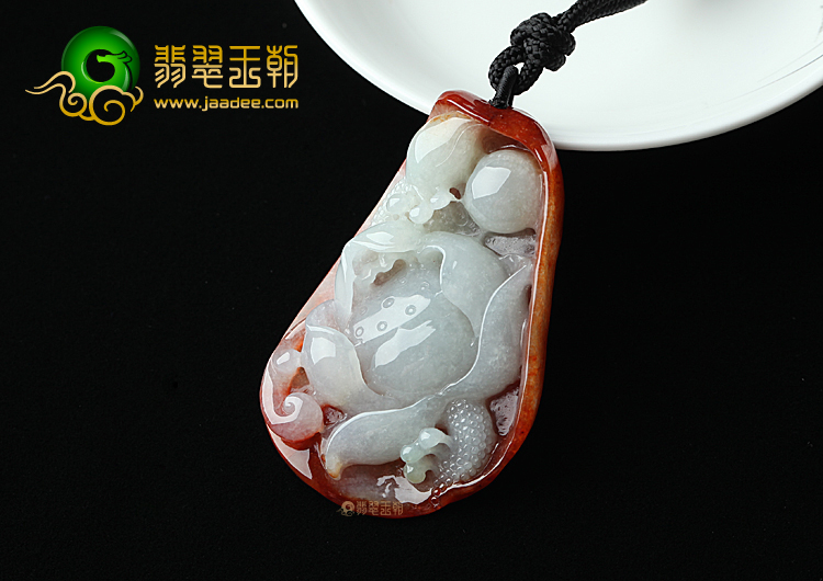 糯冰种晴水红翡一品清廉挂件