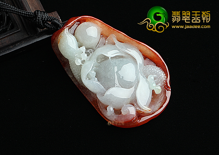 糯冰种晴水红翡一品清廉挂件