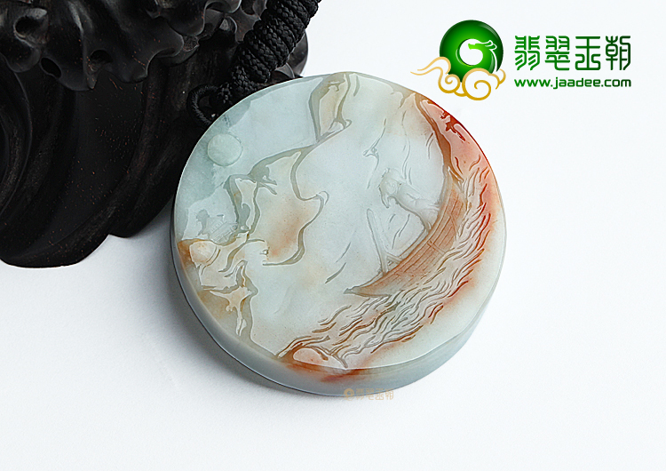 （一口价扫货）糯冰种晴水红翡望月挂件