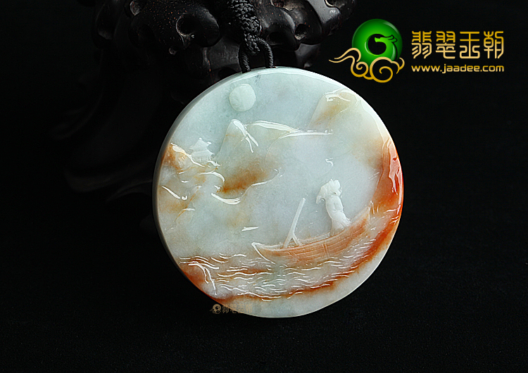 （一口价扫货）糯冰种晴水红翡望月挂件