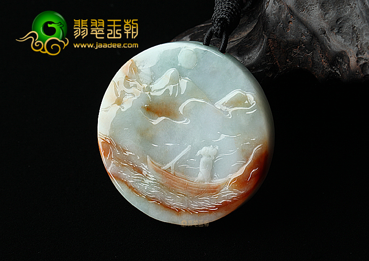 （一口价扫货）糯冰种晴水红翡望月挂件