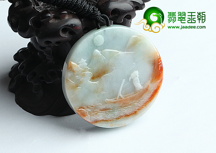 （一口价扫货）糯冰种晴水红翡望月挂件