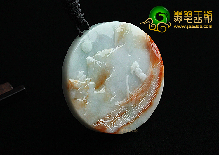 （一口价扫货）糯冰种晴水红翡望月挂件