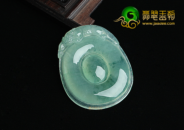 冰种晴水飘花福在眼前挂件