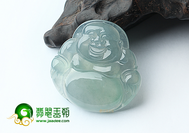 (成本清仓)冰种晴水笑佛挂件