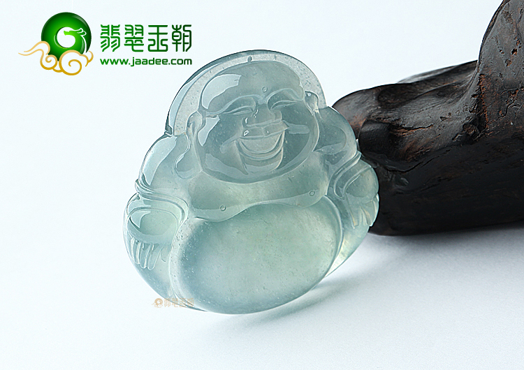 (成本清仓)冰种晴水笑佛挂件