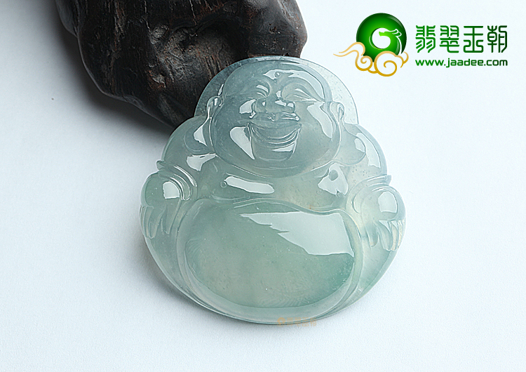(成本清仓)冰种晴水笑佛挂件