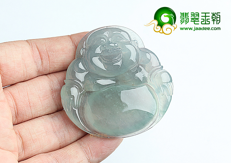 (成本清仓)冰种晴水笑佛挂件