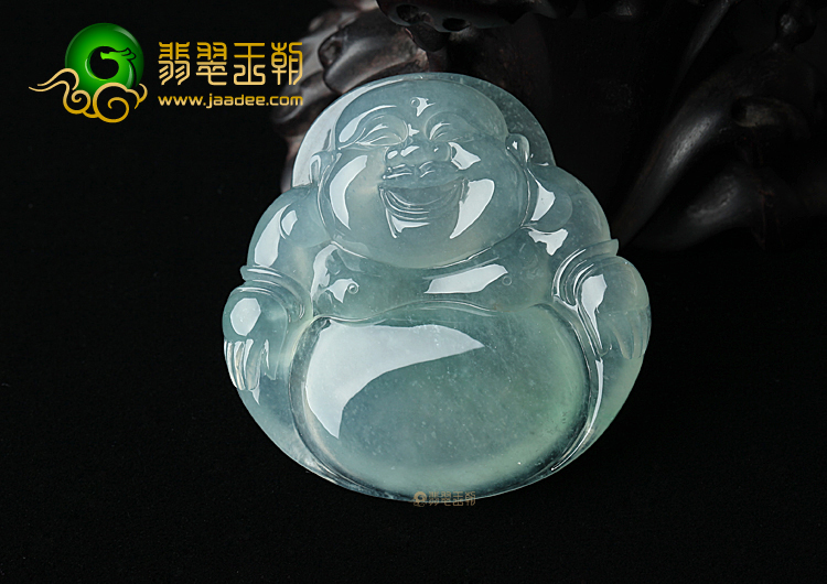 (成本清仓)冰种晴水笑佛挂件