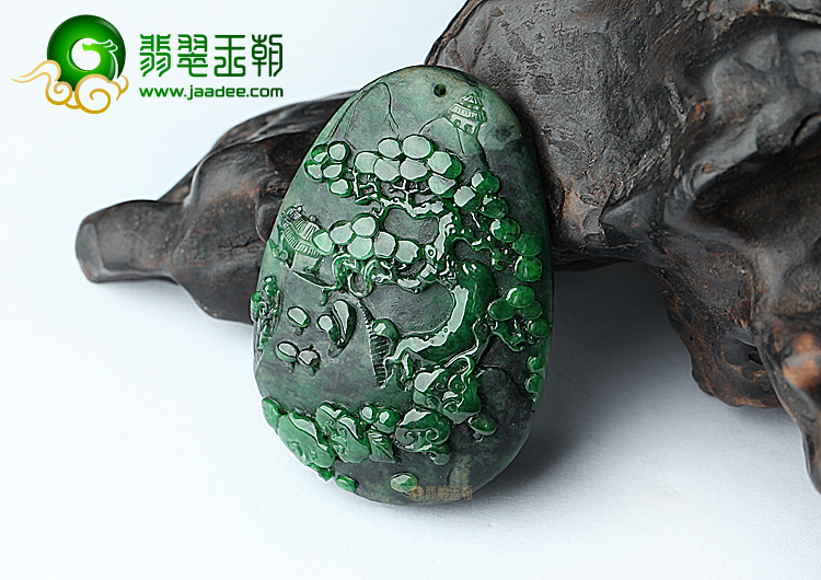 细糯种癣加绿财运亨通挂件