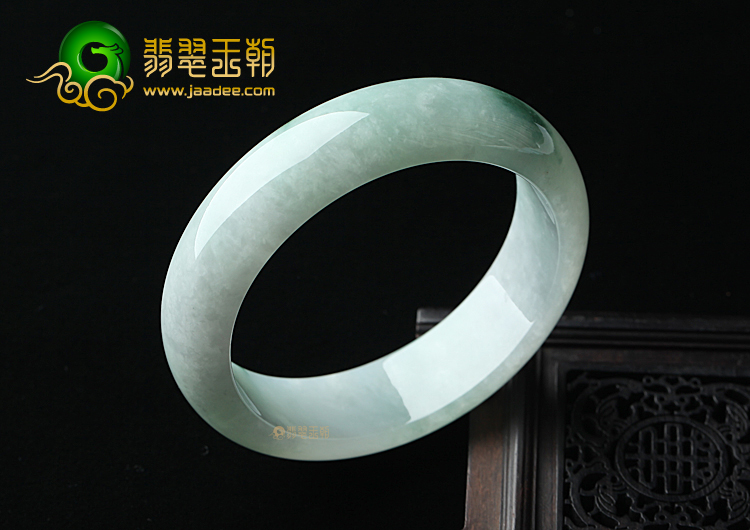 (超值推荐)糯冰种飘花手镯59mm