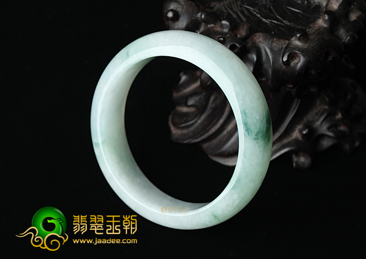 (超值推荐)糯冰种飘花手镯59mm