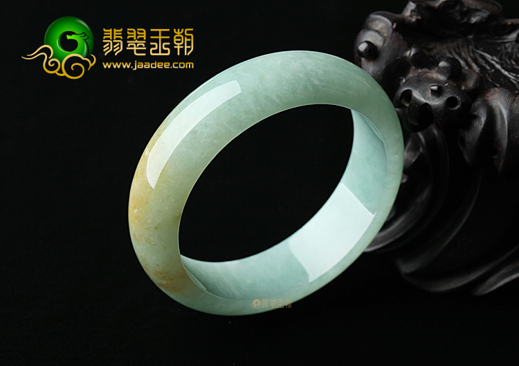 糯冰种晴水黄翡手镯（58.5mm）
