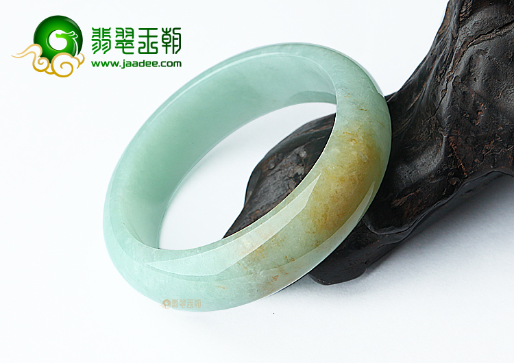 糯冰种晴水黄翡手镯（58.5mm）
