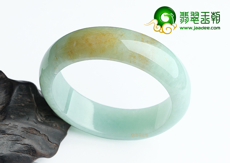 糯冰种晴水黄翡手镯（58.5mm）