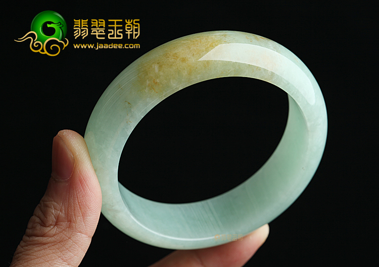 糯冰种晴水黄翡手镯（58.5mm）