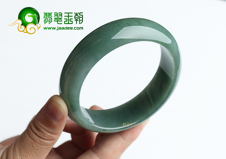 (超值推荐)糯冰种油青手镯（59.4mm）