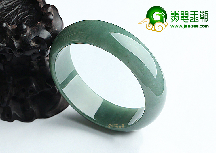 (超值推荐)糯冰种油青手镯（59.4mm）