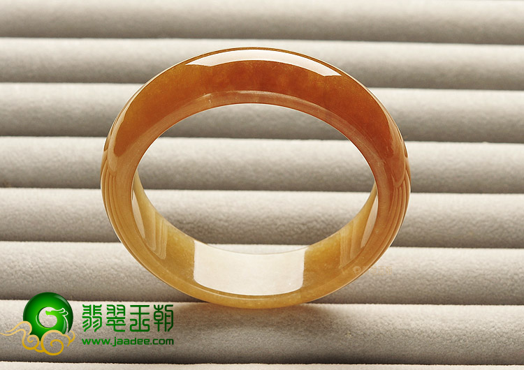糯冰种褐黄翡手镯（59.2mm）