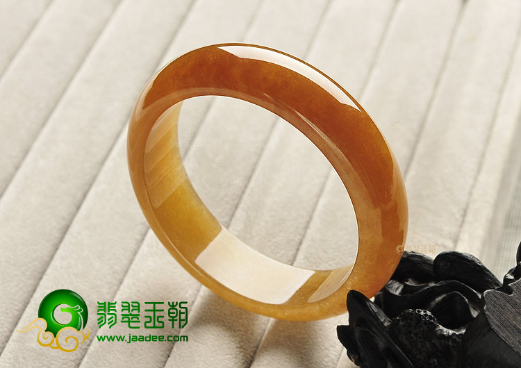 糯冰种褐黄翡手镯（59.2mm）