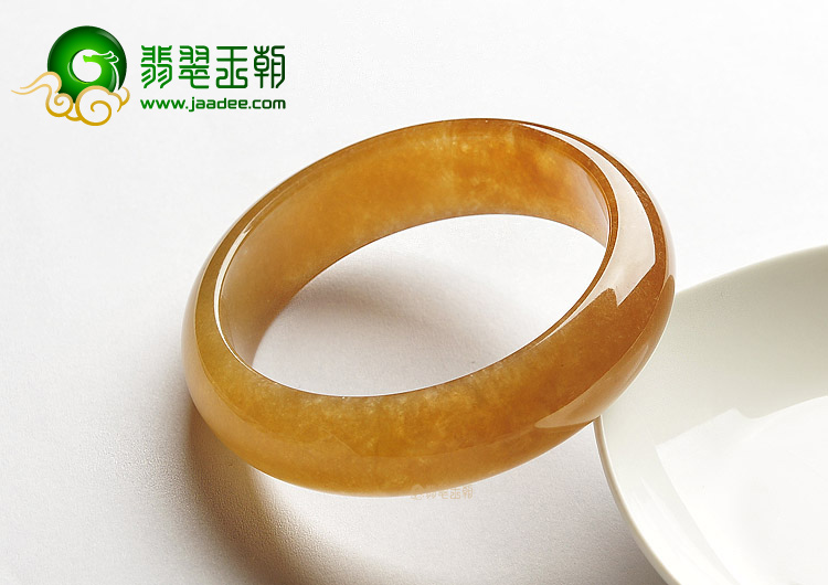 糯冰种褐黄翡手镯（59.2mm）