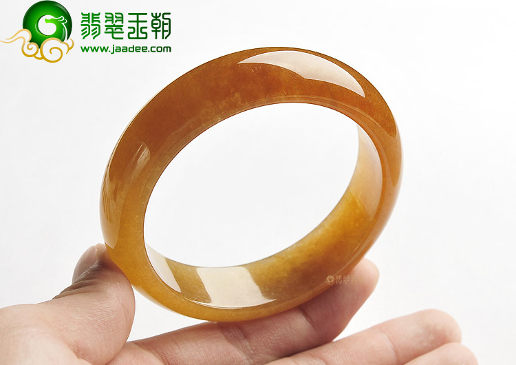 糯冰种褐黄翡手镯（59.2mm）
